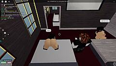 exploring a roblox condo with friends in a casual chat