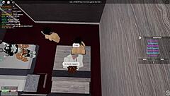 exploring a roblox condo with friends in a casual chat