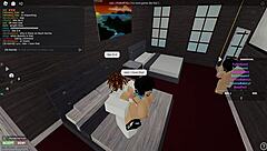 exploring a roblox condo with friends in a casual chat