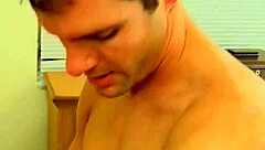 Aroused young man performs oral sex on his partner's anus before engaging in penetrative sex