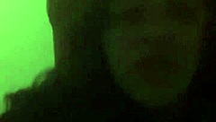 Ana enjoys banana in hotel homemade setting.