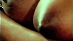 in a vintage setting, a hairy black woman joins an interracial foursome with pussy play