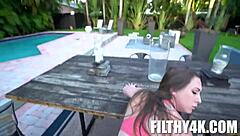 outside with my step-sister tyler steel and taylor pierce