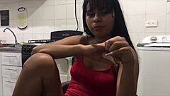 joven cachonda sucks cock and gets pounded hard on camera 😈