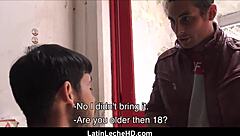 Hot Twink Latino Seduces Bouncer With Bareback Anal In Bar