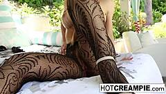 i was fucking nicole aniston in the garden, shes a sexpot babe, got creampied hard, cum everywhere, nude and hardcore