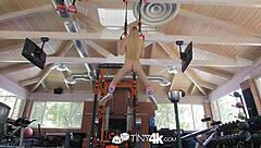 Watch Scarlett Sage's sensual 4k video with small boobs and oral sex