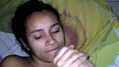 Amateur couple explores interracial pleasure in homemade video