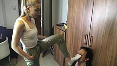 sock fetish with foot licking and domination