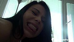 Tattooed Beauty with Nice Tits Intensely Fingers Her Shaved Pussy