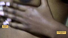 ebony girl pushes up for missionary pussy fuck in gym