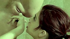 Slender Teen 18+ Licks Pussy In Shower