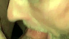 Enjoying a passionate blowjob from the trucker