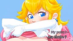 princess peach gives detailed jerk off instructions to follow