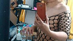 Beautiful latina shemale escort shows off her sexy body in hot sex video