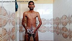 Rajesh Gets Naughty Showering and Cumming Hard