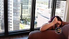 lola rose sucks my big black cock and rides until i cum twice accidentally.