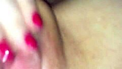 wife enjoys personal time with a big toy