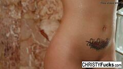 Hot Christy Mack Showers Seductively