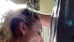 sexy milf wife starts day with suggestive blowjob