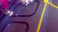 Mature Candid Foot Play