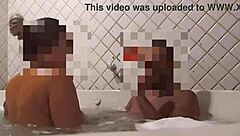 Hotwife and lover chat with cuckold after underwater fuck