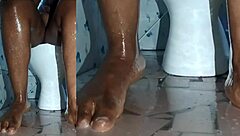 cyndy blackslave's feet washing closeup hints at more