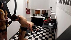 Dominatrix Nika Enjoys Wild Night With Two Bound Slaves