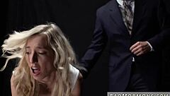 teen squirts in full body orgasm during hardcore punishment session