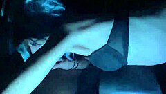 Is fucking your girlfriend's skinny stepmom the ultimate thrill? She deepthroats big black cock in the car.