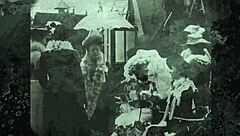 vintage christmas lesbian scenes from the past with natural tits