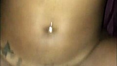 college chick subtly bounces her big ass on monster black cock