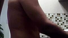 Macho Guy Bent Over Washing Dishes Gets Doggystyle Fuck!