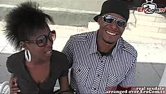 Skinny ebony milf crafts steamy homemade sextape