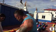 dinio loses the bet and fucks his girlfriend