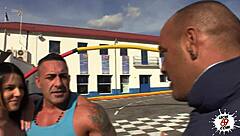 dinio loses the bet and fucks his girlfriend