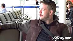 Look at this big ass in pantyhose, I'm sucking and deepthroating that cock