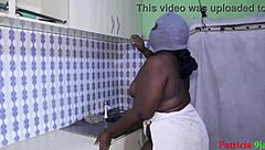 patricia, bbw pornstar, has kitchen sex with driver in doggystyle creampie