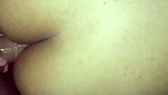 Solo girl explores her desires in the backroom