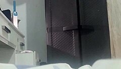 Hidden camera captures woman undressing