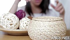 charming brunette izi tests pussy with sex