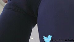I admire candy may's sexy ass in yoga pants
