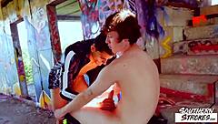 Southernstrokes: Luke Geer Fucks Cute Twink Outdoors After Blowjob