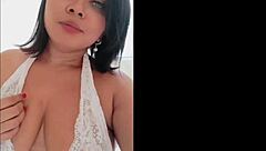 Suellen Santos relaxes alone after the gym!