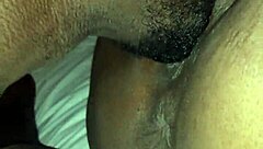 Blacchammer licks Exzotickhandi's pussy in lingerie?