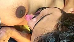 Desi sexy cute bhabhi riding her husband's big cock hard fuck at home!