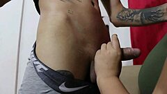 oh! horny secretary grabs boss's cock and masturbates for deepthroat!