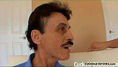 Old Cuckold Prepares for Intense Fucking by Another Man in POV Cheating