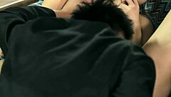 Horny Gay Couple Riding Close Up in Cowgirl