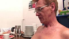 after lunch, chatting with stepmom in the kitchen today